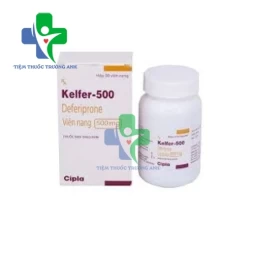 Kelfer-500 Cipla - Hỗ trợ điều trị ngộ độc sắt, nhiễm sắt mô mềm